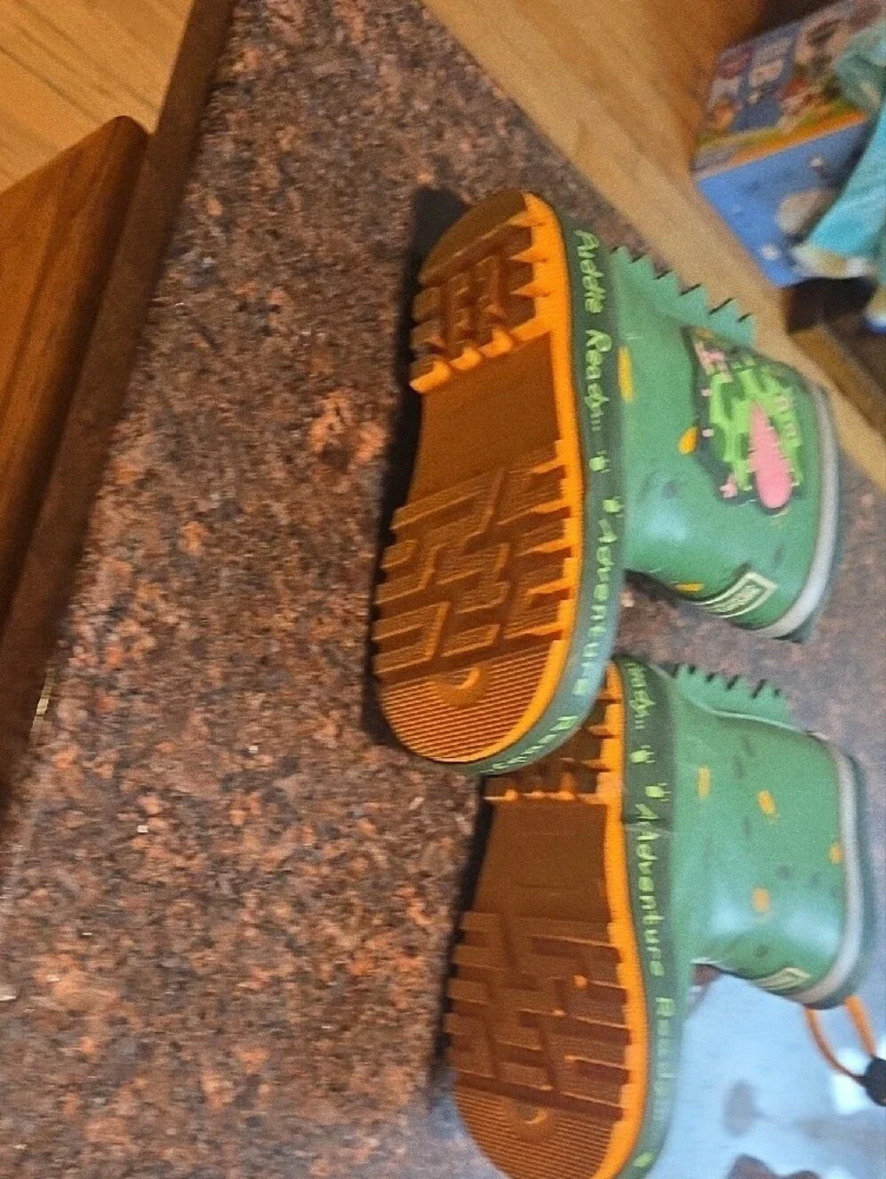 Regatta Kids' Green Puddle Play Rain Boots